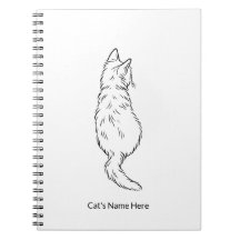 Carnet personnalisé avec nom et dessin minimaliste