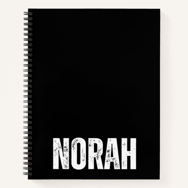 Carnet personnalisé avec Norah (Devant)