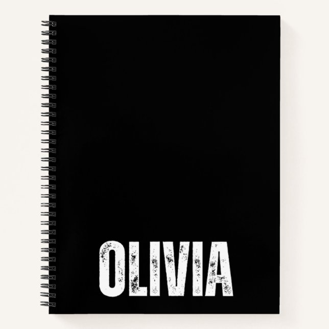 Carnet personnalisé avec Olivia (Devant)