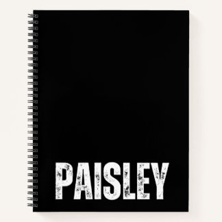 Carnet personnalisé avec Paisley