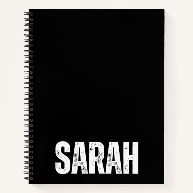 Carnet personnalisé avec Sarah (Devant)