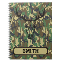Carnet personnalisé Bois Camouflage