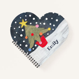 Carnet personnalisé d'arbre de Noël