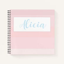 CARNET PERSONNALISÉ DE CONCEPTION STRIPED ROSE