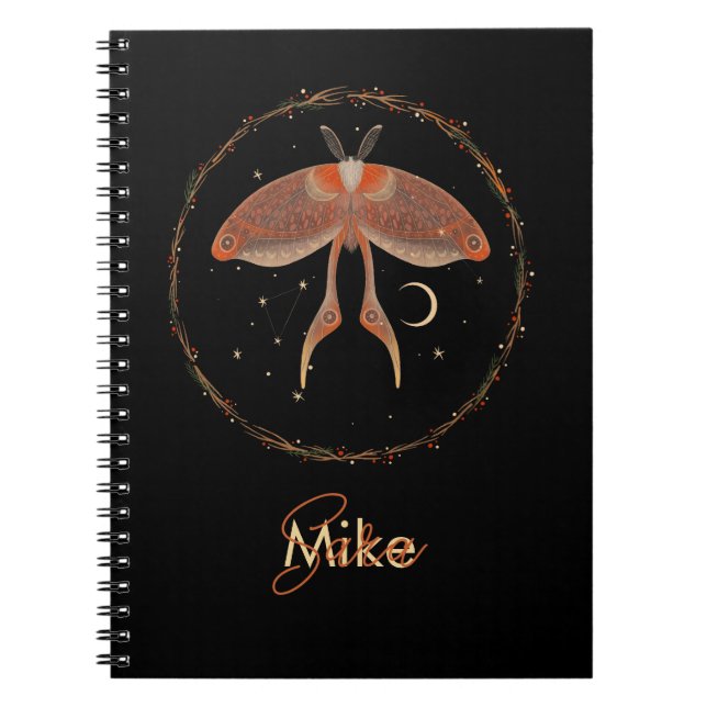 Carnet personnalisé de la teigne céleste (Devant)
