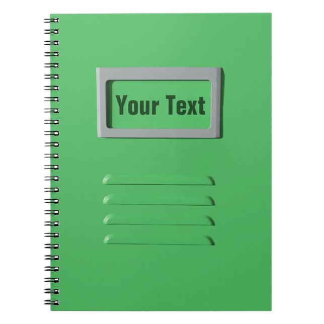 Carnet personnalisé de l'armoire de fichier (Devant)