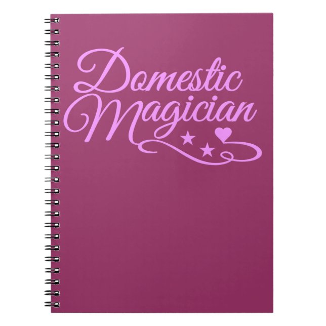Carnet personnalisé de Magicien domestique (Devant)