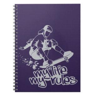 Carnet personnalisé de planche à roulettes