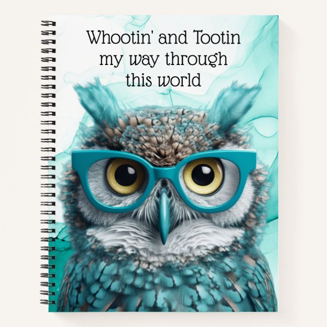 Carnet personnalisé de Whootin et Tootin Owl Toure (Devant)