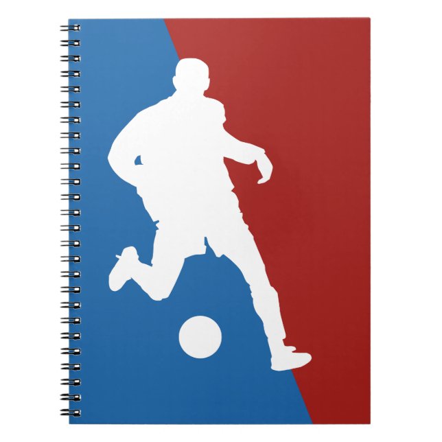 Carnet personnalisé du joueur de football (Devant)