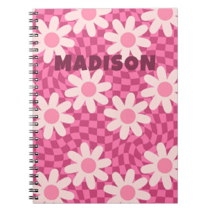 Carnet personnalisé Fleur de Daisy Rose Groovy Rét