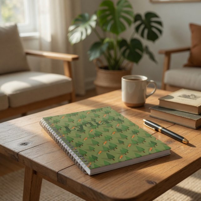 Carnet personnalisé Forêt Rustique  (Créateur téléchargé)