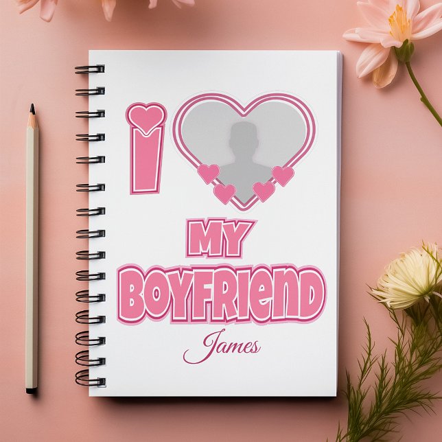 Carnet Personnalisé J'aime mon petit ami – Ajouter une ph (Créateur téléchargé)