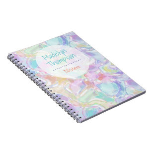 Carnet Personnalisé Joli Motif de de torons colorés