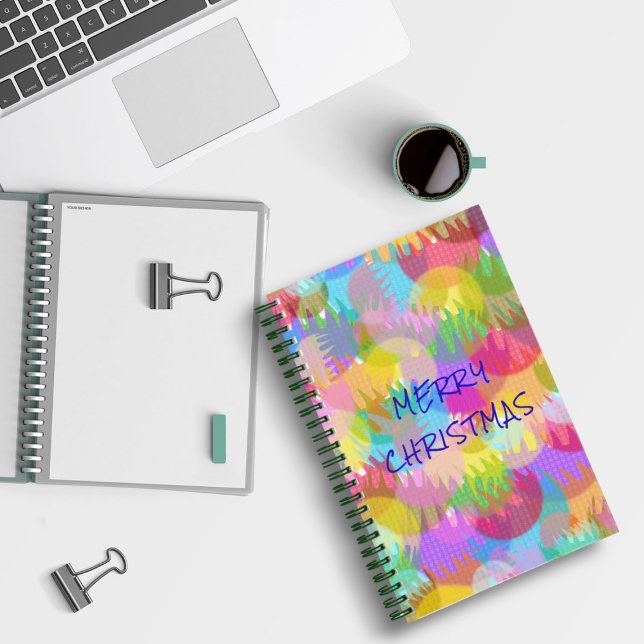 CARNET PERSONNALISÉ JOYEUX DE COULEUR ÉPARGNÉE NOËL (Créateur téléchargé)