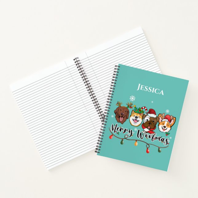 Carnet personnalisé Joyeux Woofmas (Intérieur)