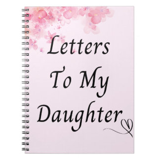 Carnet personnalisé | Lettres à ma fille florale
