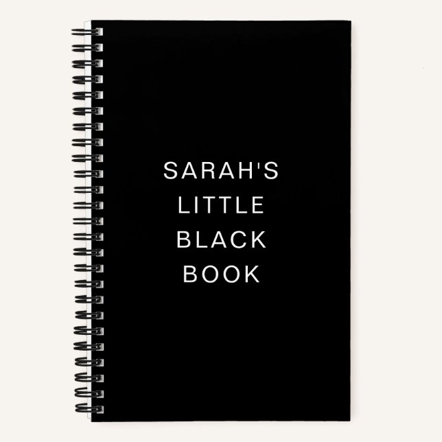 Carnet personnalisé Little Black Book (Recto)