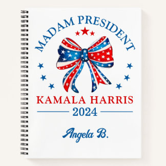 Carnet Personnalisé Madame la Présidente Kamala Harris