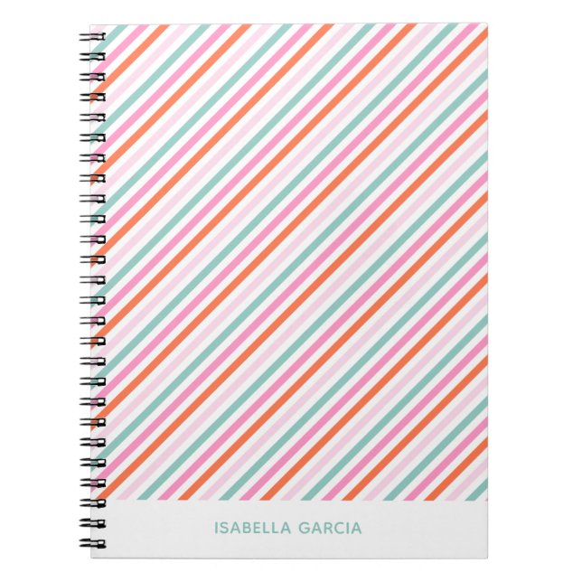 Carnet Personnalisé Mignon Coloré (Devant)