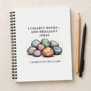 Carnet Personnalisé Modern Funny Rock Collector Cadeau