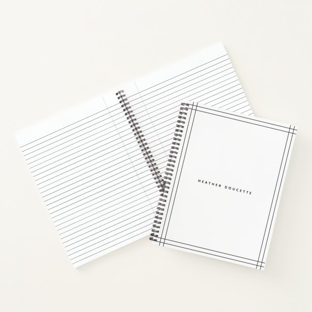 Carnet personnalisé moderne (Intérieur)