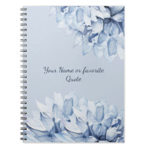 Personnalisé Moderne Floral Dusty Bleu