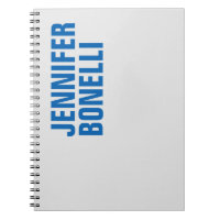 Personnalisé Moderne Minimaliste Gras Texte Bleu