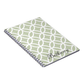 Carnet personnalisé Motif Diamant Vert