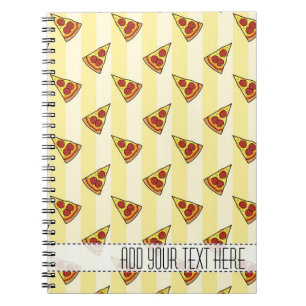 Carnet personnalisé Motif Pizza