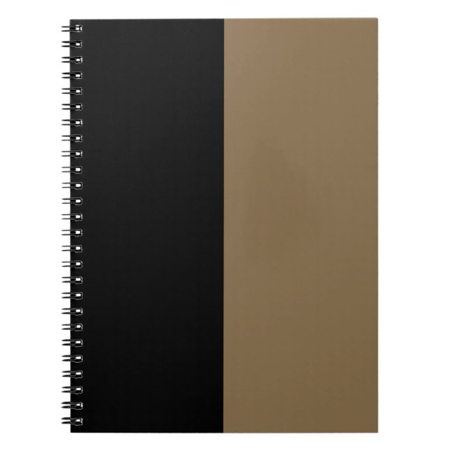 Carnet PERSONNALISÉ Noir & Or (Devant)