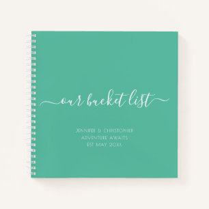 Carnet Personnalisé Notre liste de seaux Scrapbook Couple