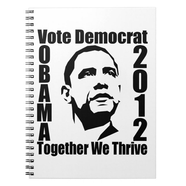 CARNET personnalisé OBAMA 2012 (Devant)