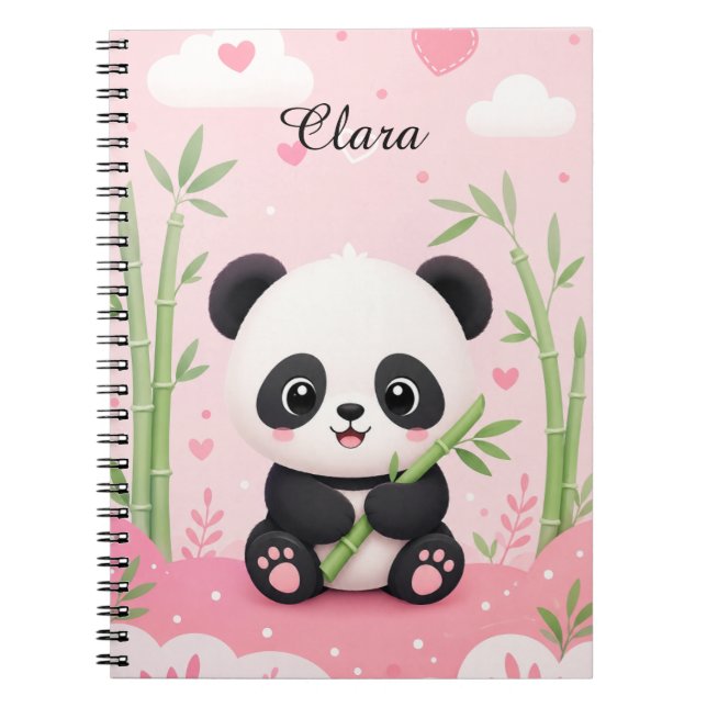 Carnet Personnalisé Panda (Devant)