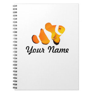 Carnet personnalisé par poissons de clown
