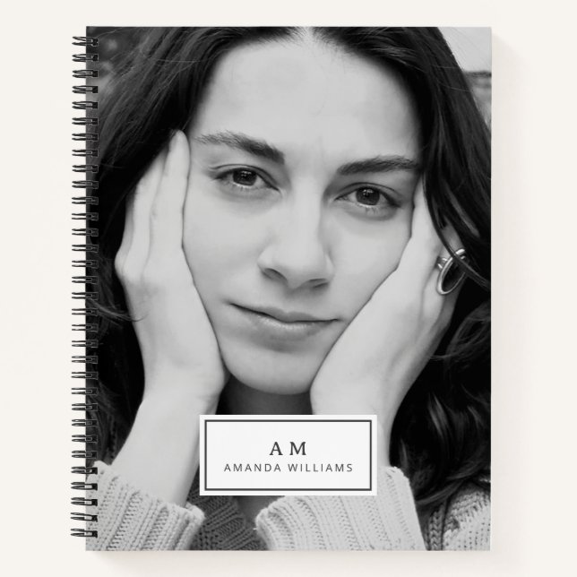 Carnet personnalisé photo et texte (Devant)