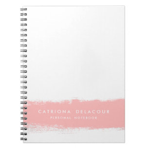 Carnet personnalisé Pink Watercolor Splash