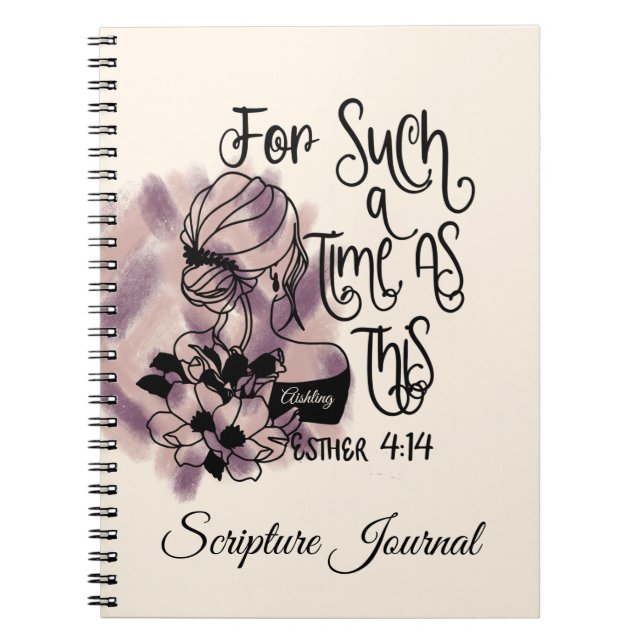 Carnet Personnalisé Pour Un Temps Tel Que Cette Écriture (Devant)