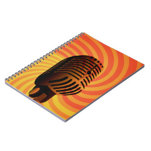 Carnet personnalisé Retro Microphone