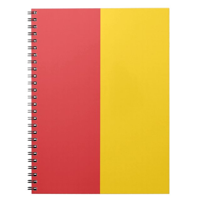 Carnet PERSONNALISÉ Rouge & Or (Devant)