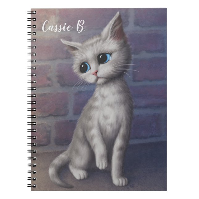 Carnet Personnalisé Sad Kitty (Devant)
