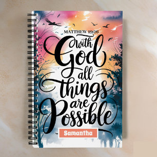 Carnet Personnalisé Toutes Les Choses Sont Possibles Jour