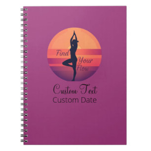 Carnet Personnalisé Trouvez Votre Flow Sunset Yoga