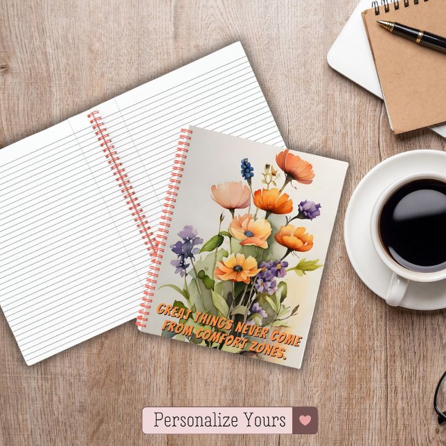 Carnet Personnalisée Grande Chose Inspirationnelle (Personalized Great Things Inspirational Notebook)