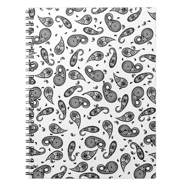 Carnet Personnaliser de conception Paisley couleur arrièr (Devant)
