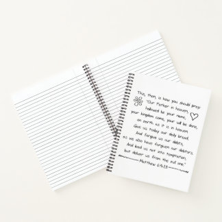 Carnet Personnaliser Écriture manuscrite Bible Verse Les 