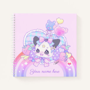 Carnet Personnaliser - fairy kei, kawaii mignon lapin, ro