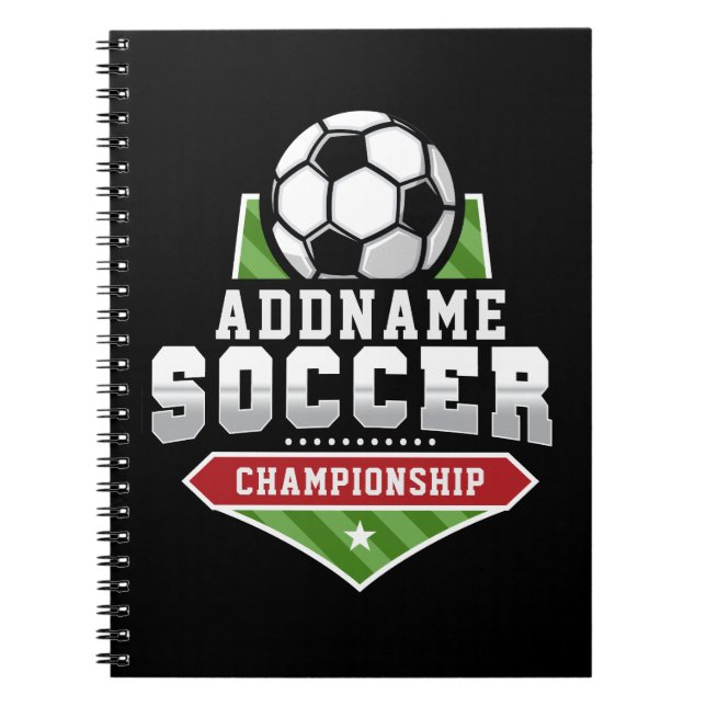 Carnet Personnaliser Football AJOUTER TEXTE Varsity Team  (Devant)