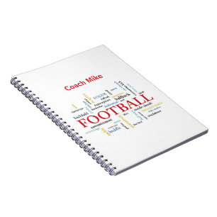 Carnet Personnaliser, Football Coach Merci en mots