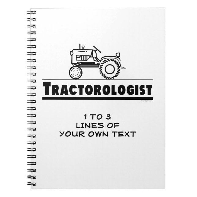 Carnet Personnaliser Funny Tractor (Devant)